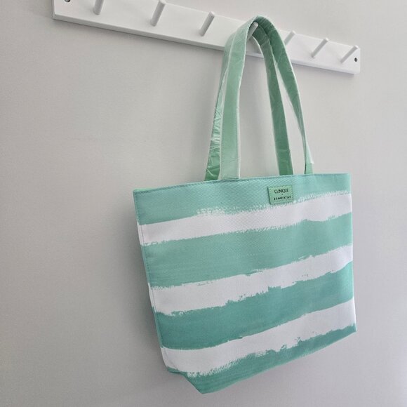 Clinique x Drawbertson Striped Tote Bag – New with Tags - Bright and Fresh - Picture 7 of 16